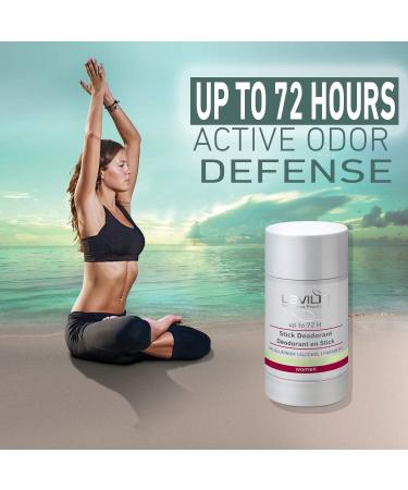 LAVILIN Underarm Deodorant Stick For Women - 72 Hour Protection - The Ultimate and Different Way to Prevent Unpleasant Odors Alcohol Paraben and Aluminum Free - Cruelty-Free - Kind to your Skin - Buy Online on GoSupps.com