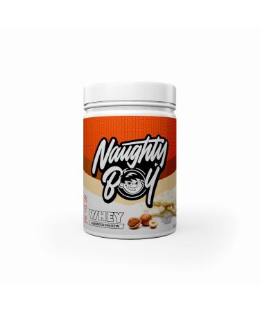 Naughty Boy NaughtyBoy Advanced Whey Protein Powder White Chocolate Hazelnut 900g 30 Servings 22g of Protein per Serving Low Sugar Low Fat Protein Blend