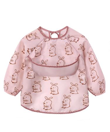 Buy 2-Piece Baby Long-Sleeve Waterproof Bib Set | Washable Soft Feeder Sleeves for Mess-Free Mealtime | International Shipping Available - Buy Online on GoSupps.com