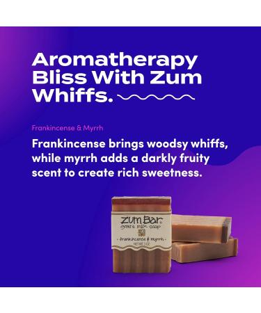 Indigo Wild Zum Bar Goat's Milk Soap - Frankincense and Myrrh - 3 oz (6 Pack) | Natural Handmade Soap Bars - Buy Online on GoSupps.com