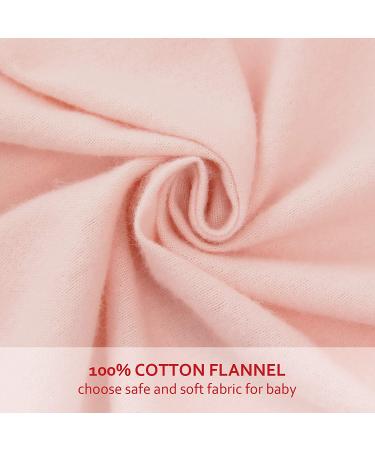 100% Cotton Flannel Crib Sheet for Girl | Heavenly Soft Fitted Standard Crib & Toddler Mattress | Warm Pink - Buy Online on GoSupps.com