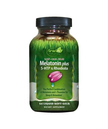Irwin Naturals Melatonin Plus 5-HTP & Rhodiola 54 Liquid Soft-Gels
