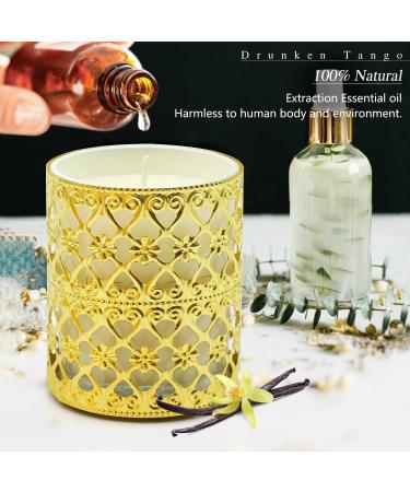 Fragrance Candle Gift Set for Women - 6 Large Soy Wax Candles 200 Hours Burn Time Perfect Valentine's Day Gift in Elegant White Glass - Buy Online on GoSupps.com