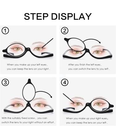 JM Makeup Reading Glasses 2 Pack - Flip Down Cosmetic Readers for Women | 3.0x Magnification - Buy Online on GoSupps.com