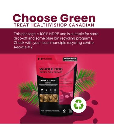 Whole Beef Liver Treats for Dogs | Whole Berries | Foley s Premium Baked Dog Treats with Liver Rich Antioxidant Booster | Whole Dog Food & Training Treats | Gluten Free Wheat Free | 380g /13.4oz Whole Foods Berries 380 g (Pack of 1) - Buy Online on GoSupps.com