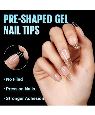 Buy Tomicca Coffin Nail Tips - 504 Pieces Medium Size Gel Nail Extensions for DIY Nail Art | 12 Sizes Available - Buy Online on GoSupps.com