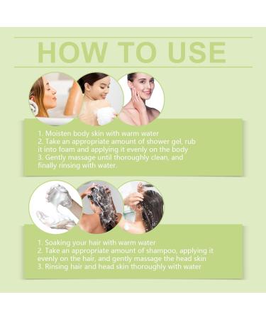  homomdy Shower gel and shampoo with jasmine scent strengthens hair nourishes scalp skin gently cleanses and retains skin hydration. (2pcs) - Buy Online on GoSupps.com