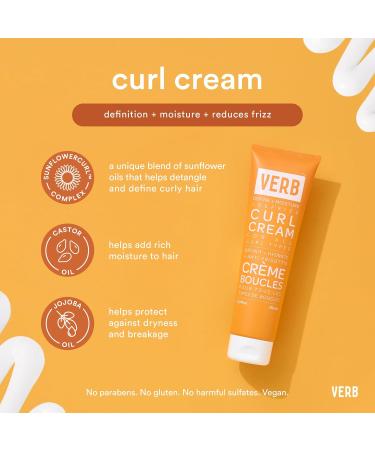VERB Curl Cream - Vegan Lightweight Curl Definer Anti-Frizz Paraben & Sulfate Free - 5.3 fl oz | International Shipping - Buy Online on GoSupps.com