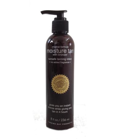 Moisture Tan Professional Self Tanner w/ Instant Bronzer 8oz -- Voted #1 Self Tanner --