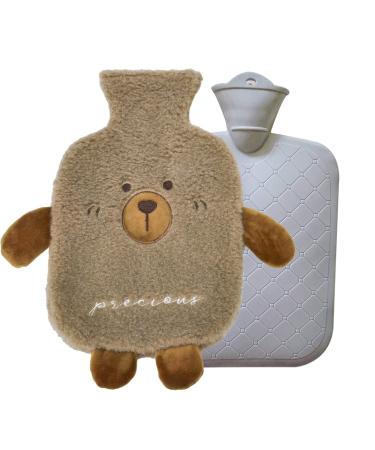 Heat bottle with cover 1l warm stone base bottle with fluffy plush PVC hot water bag heat bottle animal soft plush cover heat bottle Washable heating pillow