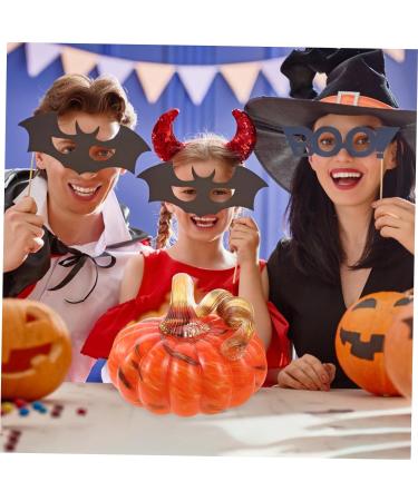 ifundom 2pcs halloween pumpkin pose outdoor faux plants car model home decoration glass collectible squat glass pumpkin funny halloween decorations Durable Pumpkins Ornament reward mini Orangex2pcs 13x10.5cmx2pcs - Buy Online on GoSupps.com
