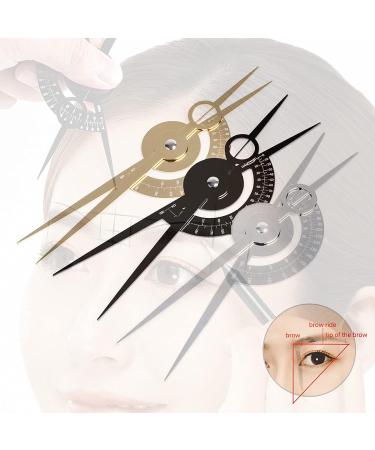 Golden Ratio Eyebrow Caliper Stencil Ruler for Makeup and Tattoo - Black - Buy Online on GoSupps.com