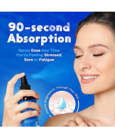 Activation Products Ease Magnesium Spray - Bioavailable Chloride for Pain Relief & Relaxation - 8 fl oz - Buy Online on GoSupps.com