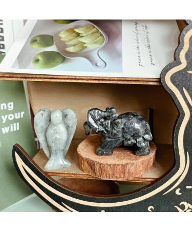 Buy Xiannvxi 38mm Labradorite Guardian Angel Crystal | Healing Gemstone Statue | Reiki Figure Gift - Buy Online on GoSupps.com