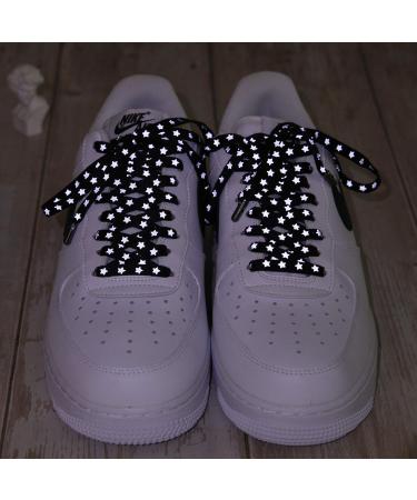 Chaos Vibrant Reflective Black Shoelaces - Fun Design with Metal Aglets | 47 (120cm) | 1 Pair - Buy Online on GoSupps.com