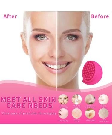 Shop Pink Facial Skin Care Tools - Deep Cleansing Brush for Anti-Aging Wrinkle Reduction & Dark Circle Relief - Buy Online on GoSupps.com