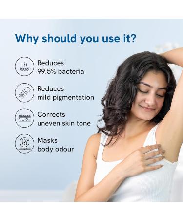 Be.Bodywise 4% AHA BHA Underarm Roll-On 50ml | Odour Prevention Pigmentation Reduction Long-Lasting Deodorant for Sensitive Skin - Buy Online on GoSupps.com