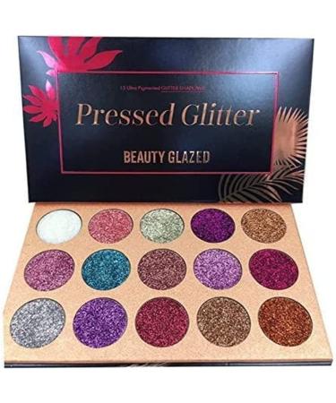 Opportunity shadow palette shimmer glitter pressed make-up palette pigment long-lived diamond glossy loose powder eye shadow palette cosmetic shadows (15 color)