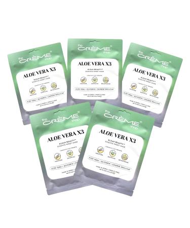The Cr me Shop Korean Skincare | Aloe Vera Face Sheet Mask 5 Pack