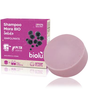 BIOLU SHAMPOO SOLID MORA ORGANIC 55g - ORGANIC COD. BSSMO