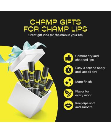 All-Natural Lip Balm for Men - Vitamin E & Beeswax Chapstick - Peppermint Coconut & Vanilla - 6 Pack - Buy Online on GoSupps.com