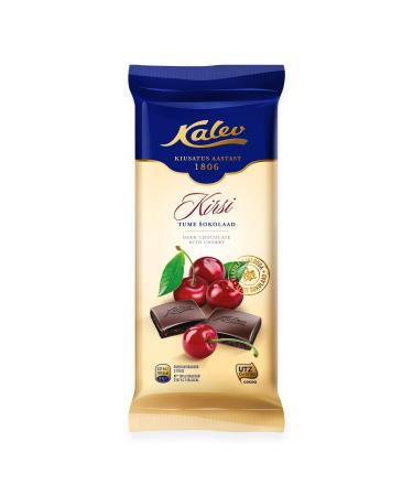 Kalev Kalev 2 x Black Chocolate with Cherry 100g