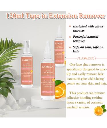 Tape Remover 4OZ/120ml - Fast Acting Wig & Hair Extension Adhesive Remover | Gentle on Skin & Hair - Buy Online on GoSupps.com