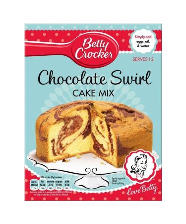 Betty Crocker Betty Crocker Chocolate Swirl Cake Mix (500g) - Pack of 2