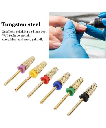 Nail Grinding Head Manicure Accessory Portable Stainless Steel Nail Drill Bits for Beauty Salon - Buy Online on GoSupps.com