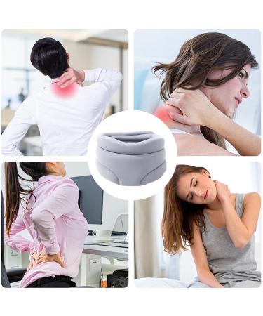Premium Sleep Aid Neck Support Pillow - Anti-Snoring Soft Foam Orthosis for Ultimate Comfort Travel-Friendly Gray Design - Buy Online on GoSupps.com