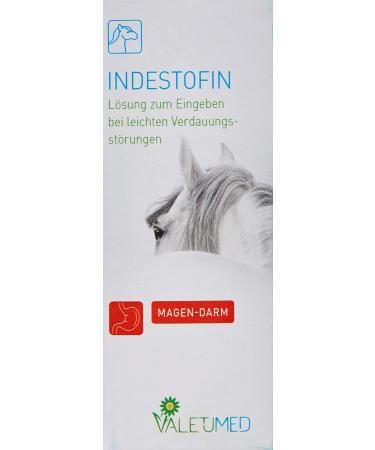 Valetumed Indestofin 100 ml Oral Solution for Mild Digestive Disorders Pure Natural Product Supplement for Horses and Ponies