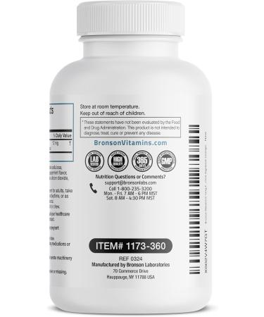 Bronson Melatonin 12mg Fast Dissolve Nighttime Sleep Aid Support & Relaxation Support, 360 Peppermint Vegetarian Lozenges 360 Count (Pack of 1) - Buy Online on GoSupps.com