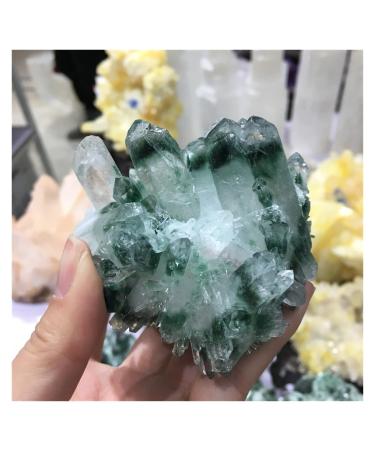 Natural Crystal Rough 290g Natural Green Phantom Quartz Crystal Cluster Healing Specimen