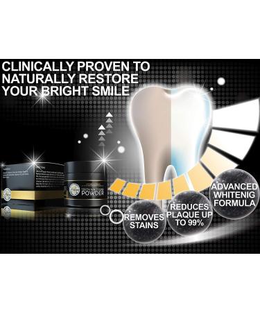 2oz Teeth Whitening Activated Coconut Charcoal Powder - Natural Teeth Whitening Kit for Brighter Smile - Buy Online on GoSupps.com