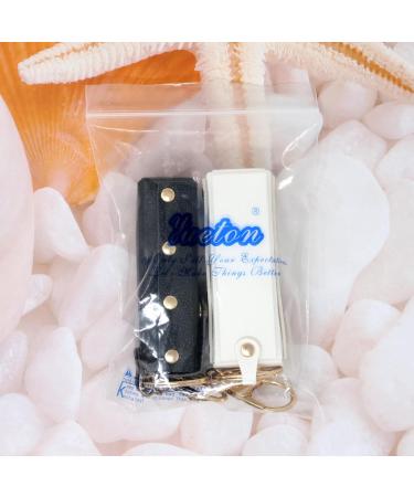 YUETON 2 Pack Lipstick Cases Keychain - Portable PU Leather Lip Balm Holders for Women | Stylish Cosmetic Accessories - Buy Online on GoSupps.com
