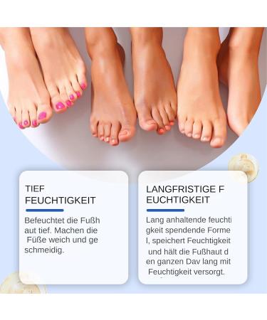  Generisch Foot Cream 40g of heel cream for cracked skin | Natural care lotion for the whole family to nourish after showering - Buy Online on GoSupps.com