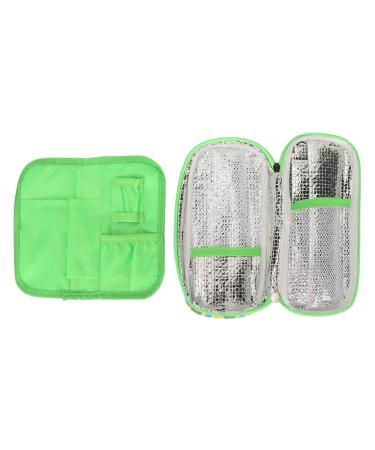 Insulin Cooler Travel Case Multi Layer Lightweight Insulin Cooler Travel Carrying Cooling Bag for Indoor Outdoor Portable Zipper Design Cooler Bag for Insulin Pens