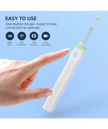 Wireless Otoscope 1080P Camera Ear Scope for Ear Wax Removal - Compatible with iPhone, iPad, Android - Ear Cleaner Tool with Light - Buy Online on GoSupps.com