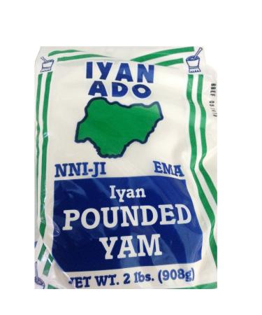 Iyan Ado Pounded Yam 2lbs 2 Pound (Pack of 1)