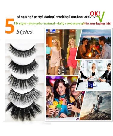 Reusable Magnetic Eyelashes and Eyeliner Kit 2020 UPGRADED Totally NO GLUE NEEDED Magnetic False Eyelashes Kit FREE Tweezers Applicator 5 Pairs - Buy Online on GoSupps.com