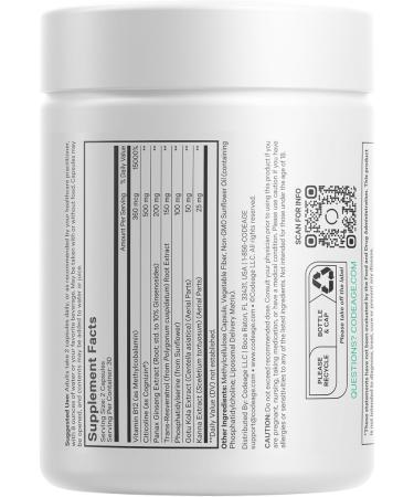 Codeage Brain Focus Vitamins+ Nootropic Supplement with Citicoline as Cognizin Panax Ginseng Resveratrol Gotu Kola Vitamin B12 Methylcobalamin - Liposomal Delivery - Non-GMO - 60 Capsules - Buy Online on GoSupps.com
