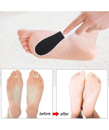 Rainmae Foot Files for Hard Skin 8 Packs Double-Sided Foot Rasp File and Callus Hard Skin Remover for Wet and Dry Cracked Feet(White) - Buy Online on GoSupps.com