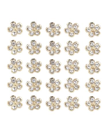 Nail Rhinestones Kit Metal 50 Pieces Sparkling for Nail Art Craft