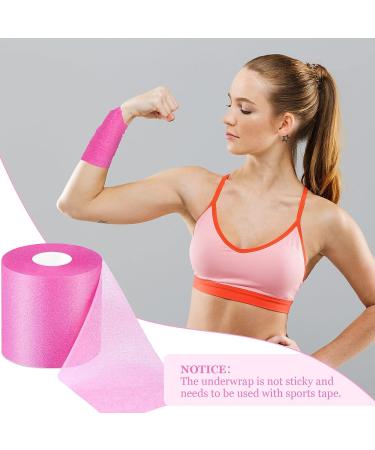 30 Yards Pre-wrap Athletic Tape Foam Underwrap Tape Sports Foam Underwrap Bandage Athletic Foam Tape for Wrists Elbows Knees Ankles Hair  2.76 Inches (Pink) - Buy Online on GoSupps.com