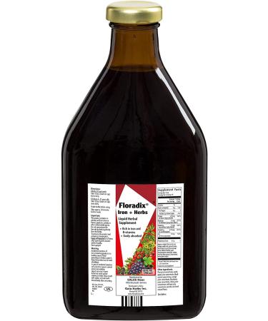 Gaia Herbs Floradix Iron + Herbs 23 fl oz | Natural Iron Supplement for Energy & Health - Buy Online on GoSupps.com