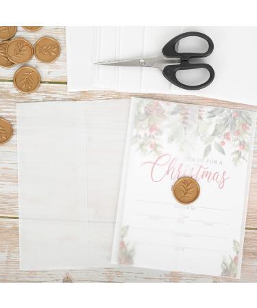 Whaline 150 Pack Pre-Folded Vellum Jackets Transparent Invitations Jacket Clear Vellum Sleeve Suit Vellum Invitations Wraps for Wedding Baby Shower Birthday Party Invitations Supplies - Buy Online on GoSupps.com