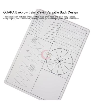 3 Pc Silicone Permanent Makeup Practice Pads for Microblading & Microshading - White Skin with Black Outline - Buy Online on GoSupps.com