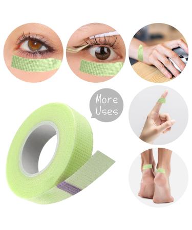 3 Rolls Lash Tape - Adhesive Eyelash Tapes Micropore Makeup Tape for Extensions - 9m Each Roll (Green) | International Shipping - Buy Online on GoSupps.com
