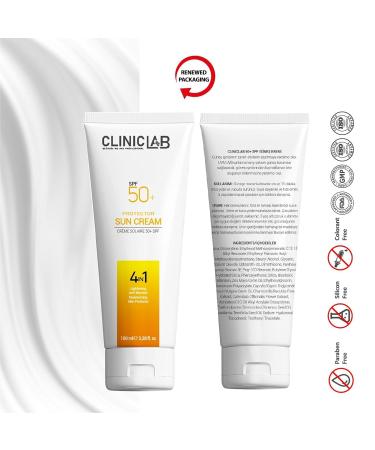 Cliniclab 50+Spf Protector Sun Cream 100 Ml - Tube - Buy Online on GoSupps.com