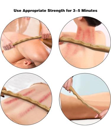 2 PCS Wooden Gua Sha Massage Tools for Anti-Cellulite | Wood Therapy Lymphatic Drainage & Maderotherapy Tool - Buy Online on GoSupps.com